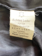 Real Leather Garments Black Longline Leather Coat — care