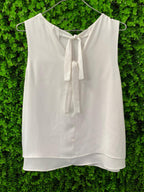 Studio.W Ivory Tie-Back Sleeveless Blouse