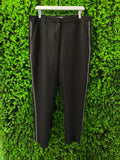 Black Embellished Side Stripe Trousers