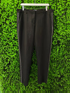 Black Embellished Side Stripe Trousers