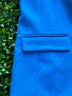 Luella Liella Cobalt Blue Longline Blazer — detail