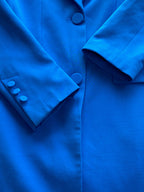 Luella Liella Cobalt Blue Longline Blazer — detail