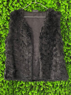Gina Benotti Black Faux Fur Vest