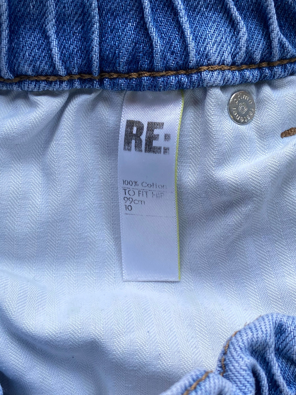 RE: Light Blue Slouchy Ultra High-Rise Jeans — care