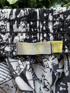 Tango Black & Cream Tribal Print Pants — brand