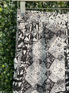 Tango Black & Cream Tribal Print Pants — detail