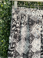 Tango Black & Cream Tribal Print Pants — detail