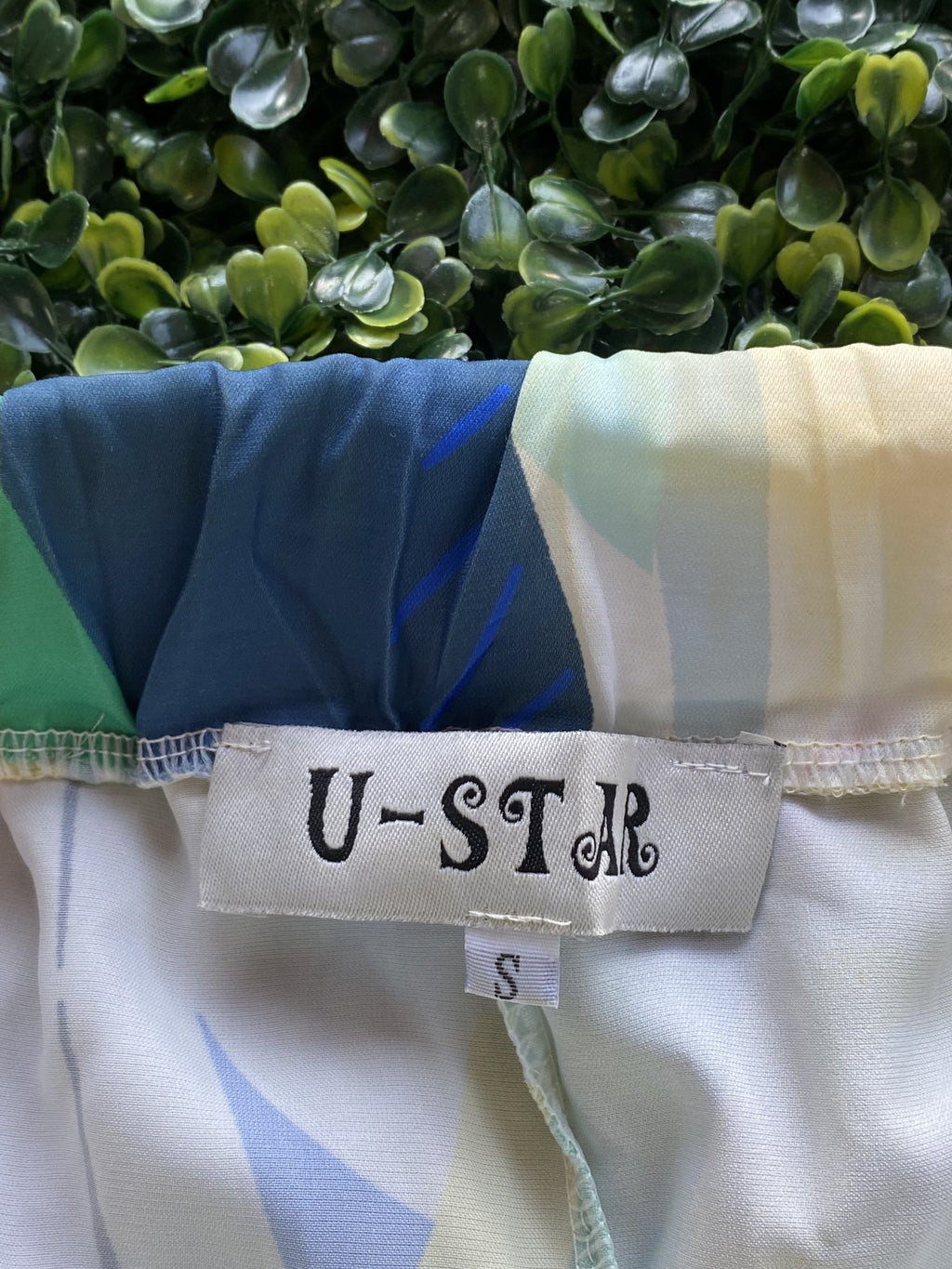U-STAR Multicolour Abstract Wide Leg Pants — brand