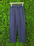 H&M Navy Cotton-Linen Slim Trousers – Teen 164