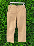 Country Road Camel Stretch Cropped Trousers