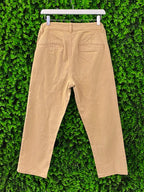 Country Road Camel Stretch Cropped Trousers