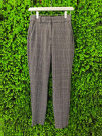 H&M Grey Check Tailored Trousers