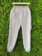 JBR Light-Wash Graphic Patch Distressed Jogger Jeans