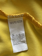 Mustard Yellow Lace Bell Sleeve Mini Dress — care
