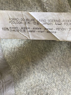 Zara Basic Cream Collarless Longline Jacket — care