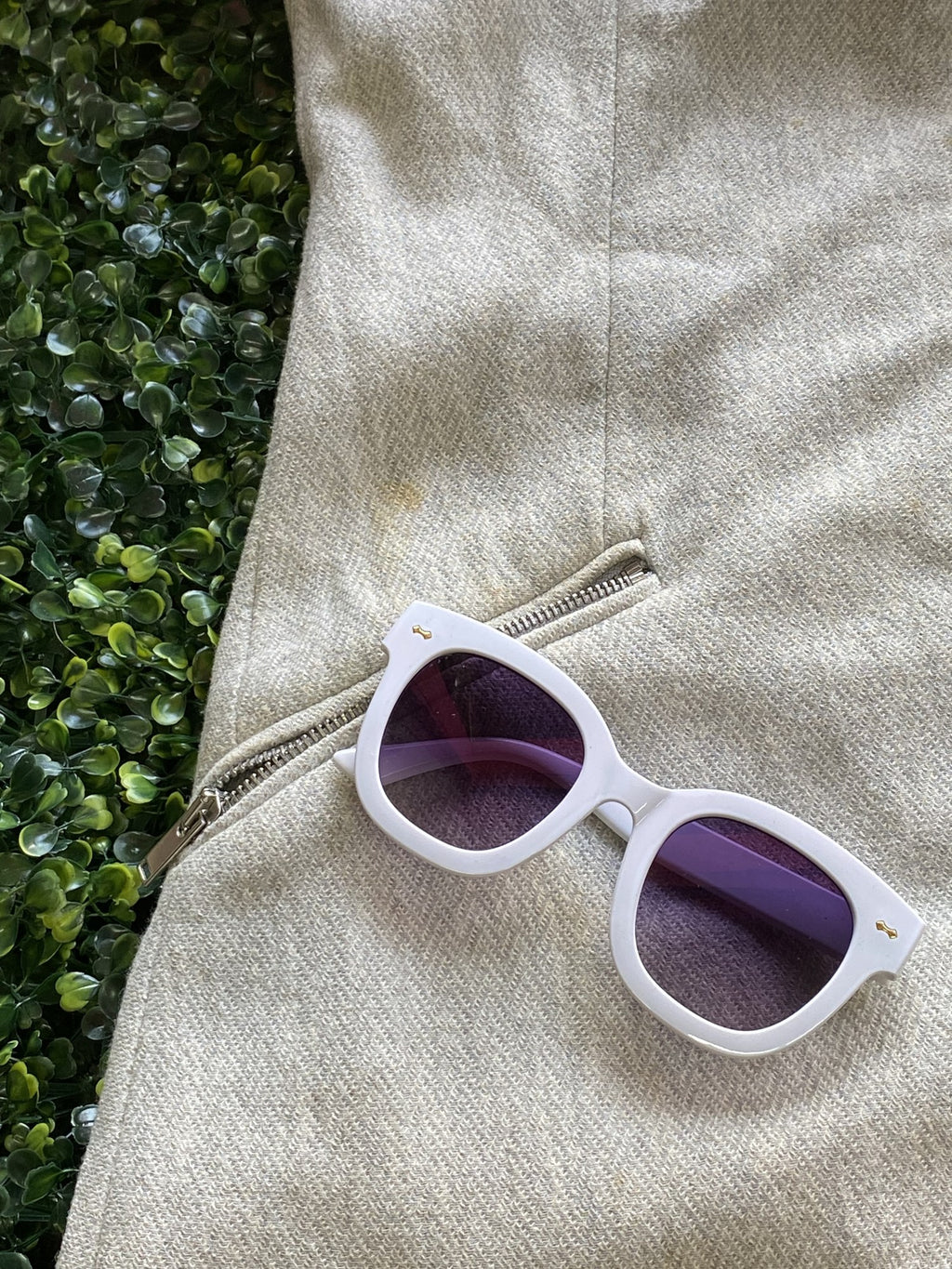 Zara Basic Cream Collarless Longline Jacket — detail