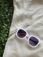 Zara Basic Cream Collarless Longline Jacket — detail