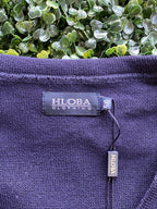 Hloba Clothing Deep Navy Button Front Cardigan — brand