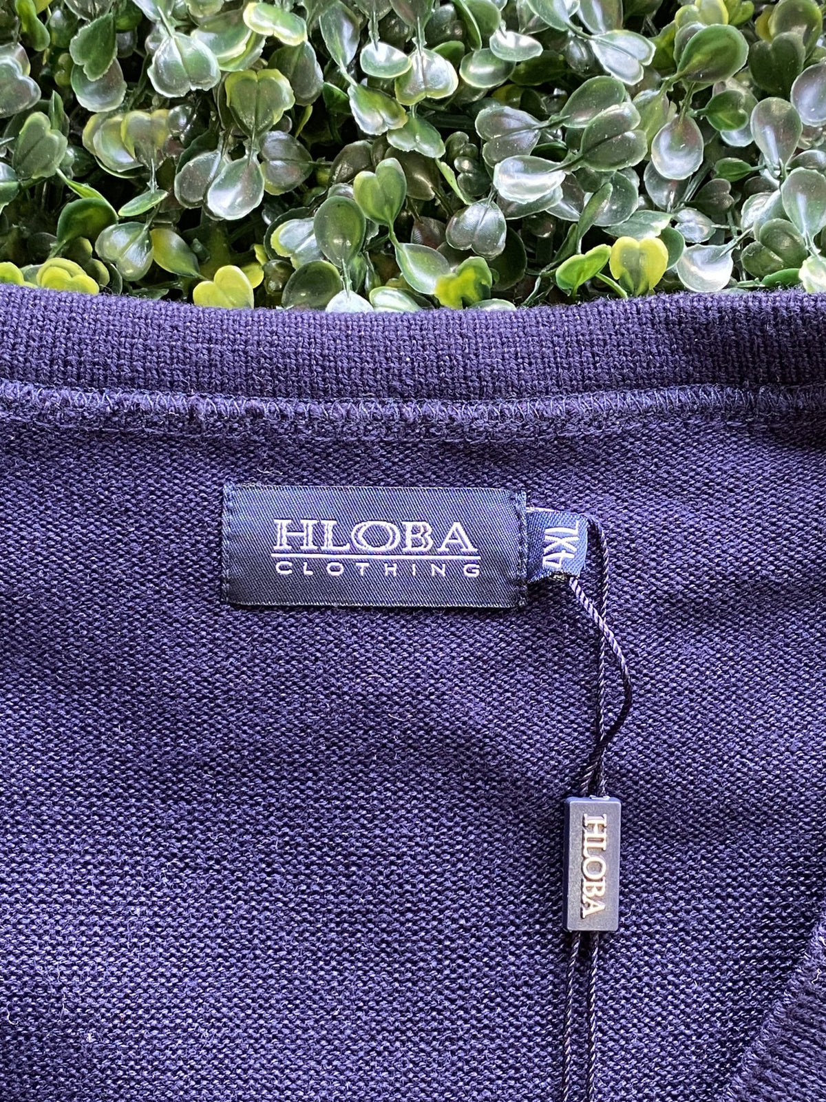 Hloba Clothing Deep Navy Button Front Cardigan — brand
