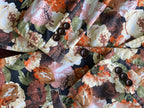 Nikos Rust & Blush Floral Tailored Blazer — detail