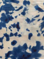 Blue Tie-Dye Short-Sleeve Button-Up Shirt