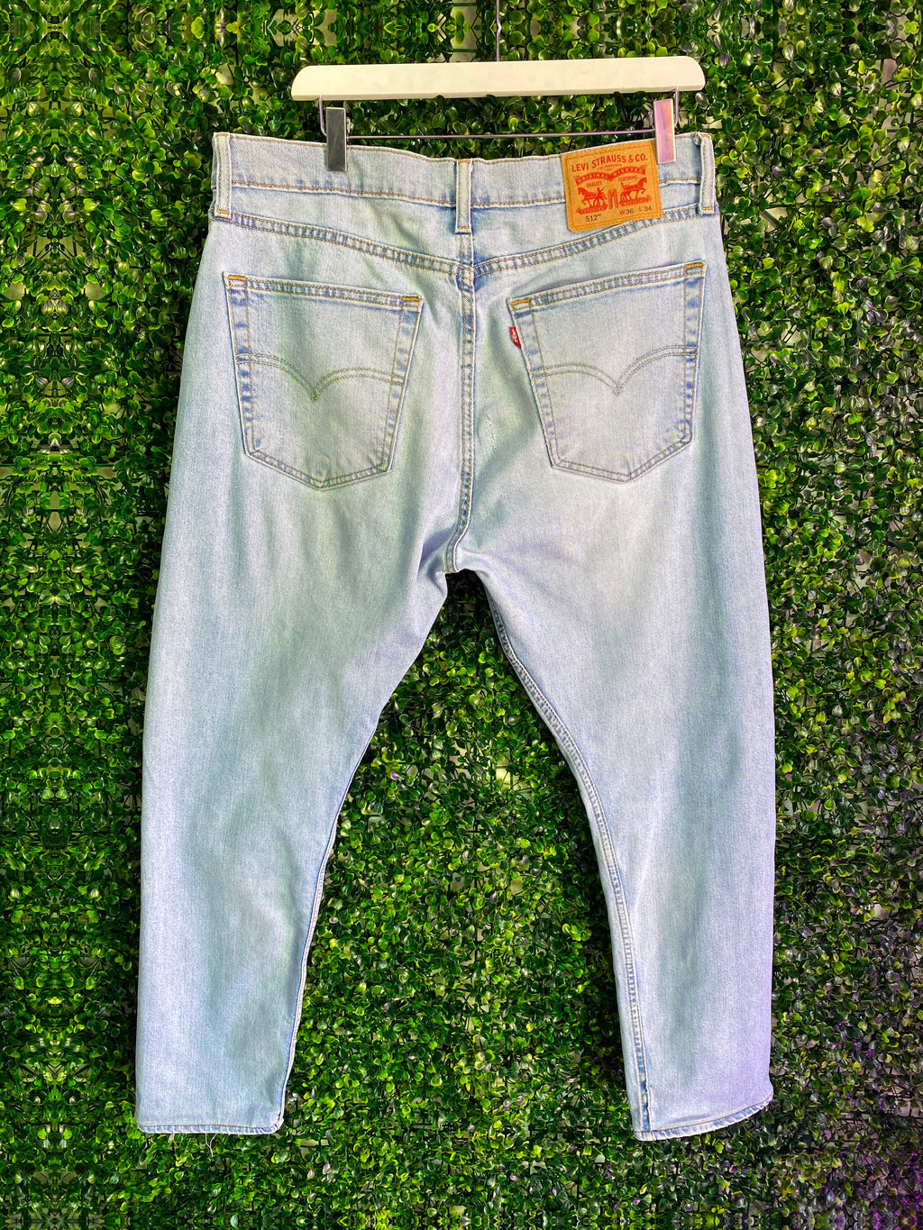 Levi's Light Wash 512 Jeans — back