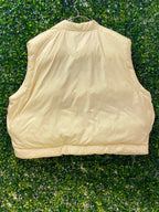 Cream Puffer Vest — back