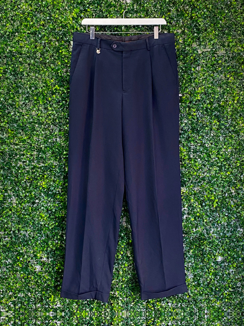 Pierre Cardin Navy Tailored Trousers — front