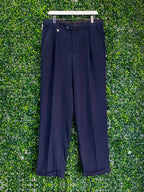 Pierre Cardin Navy Tailored Trousers — front