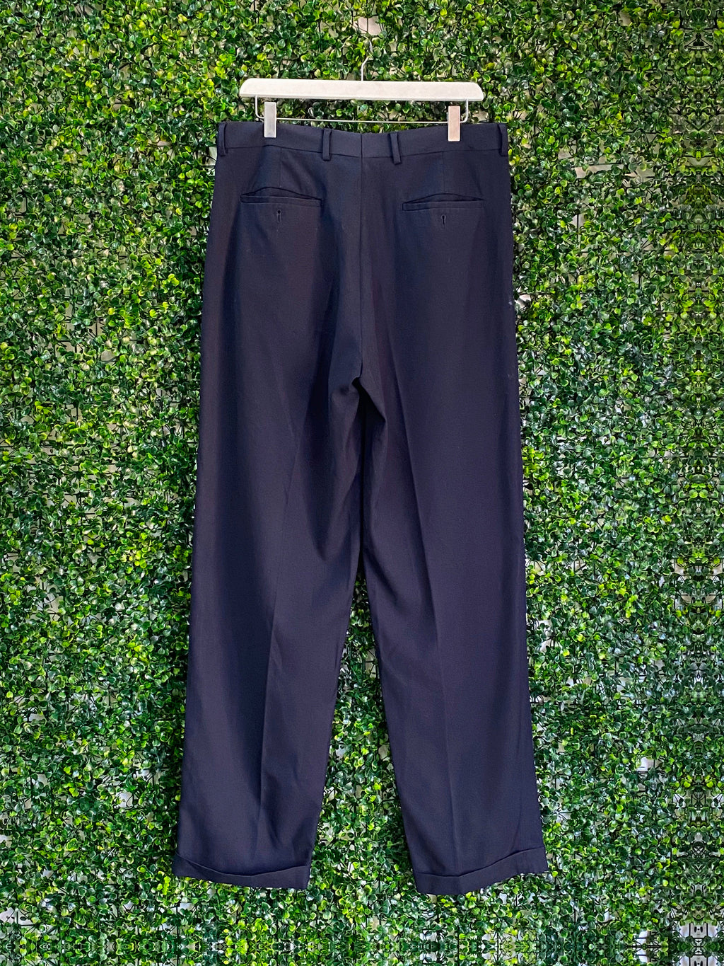 Pierre Cardin Navy Tailored Trousers — back