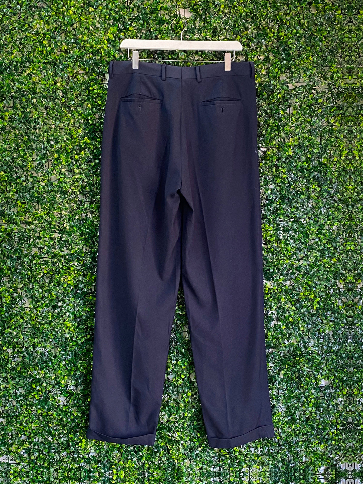 Pierre Cardin Navy Tailored Trousers — back
