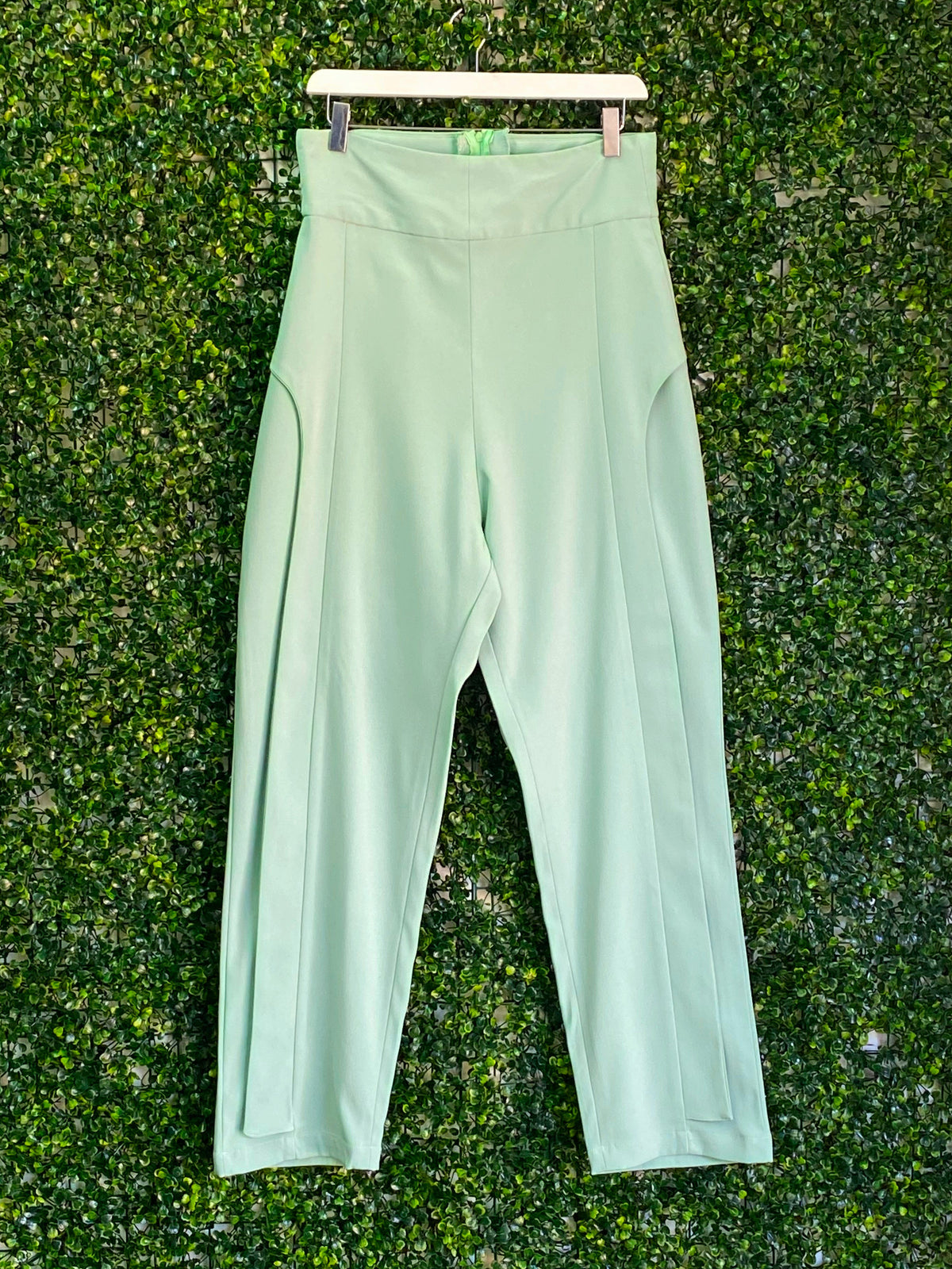 ALMONDANT Mint Tailored Trousers — front