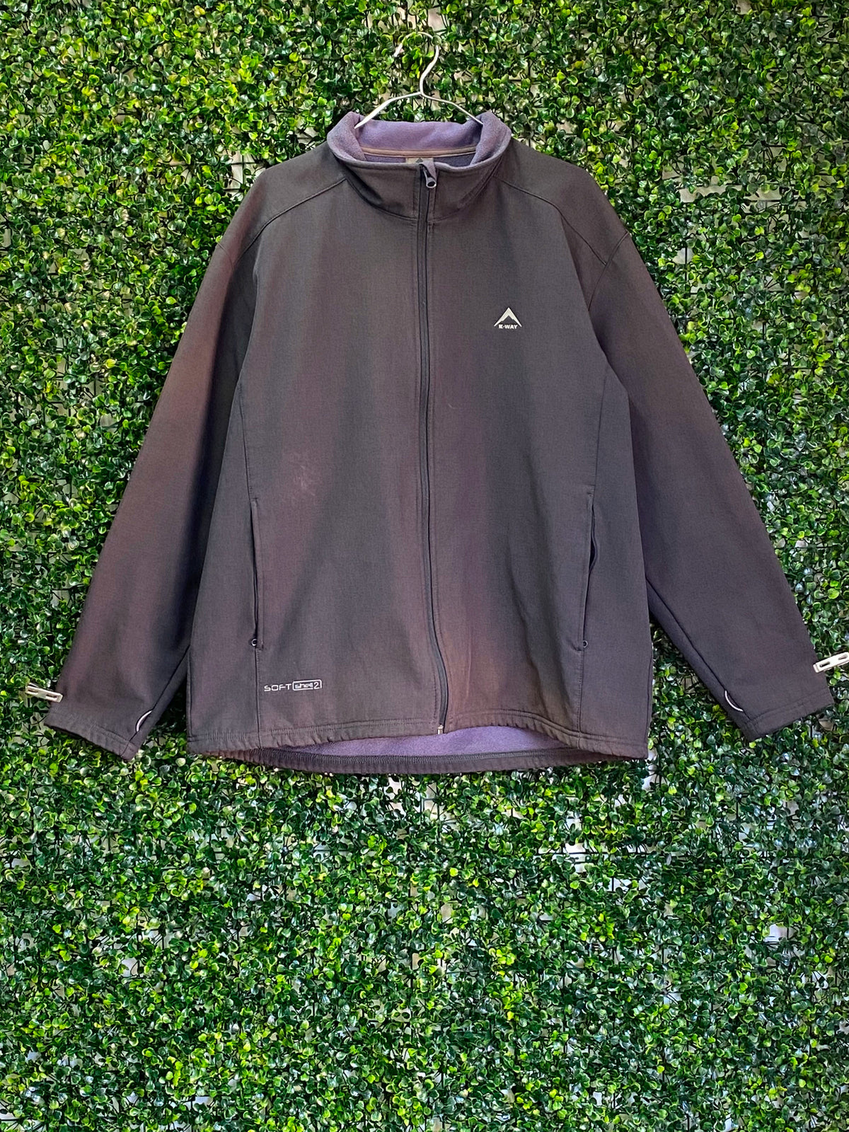 K-Way Black Felix Softshell Jacket — front