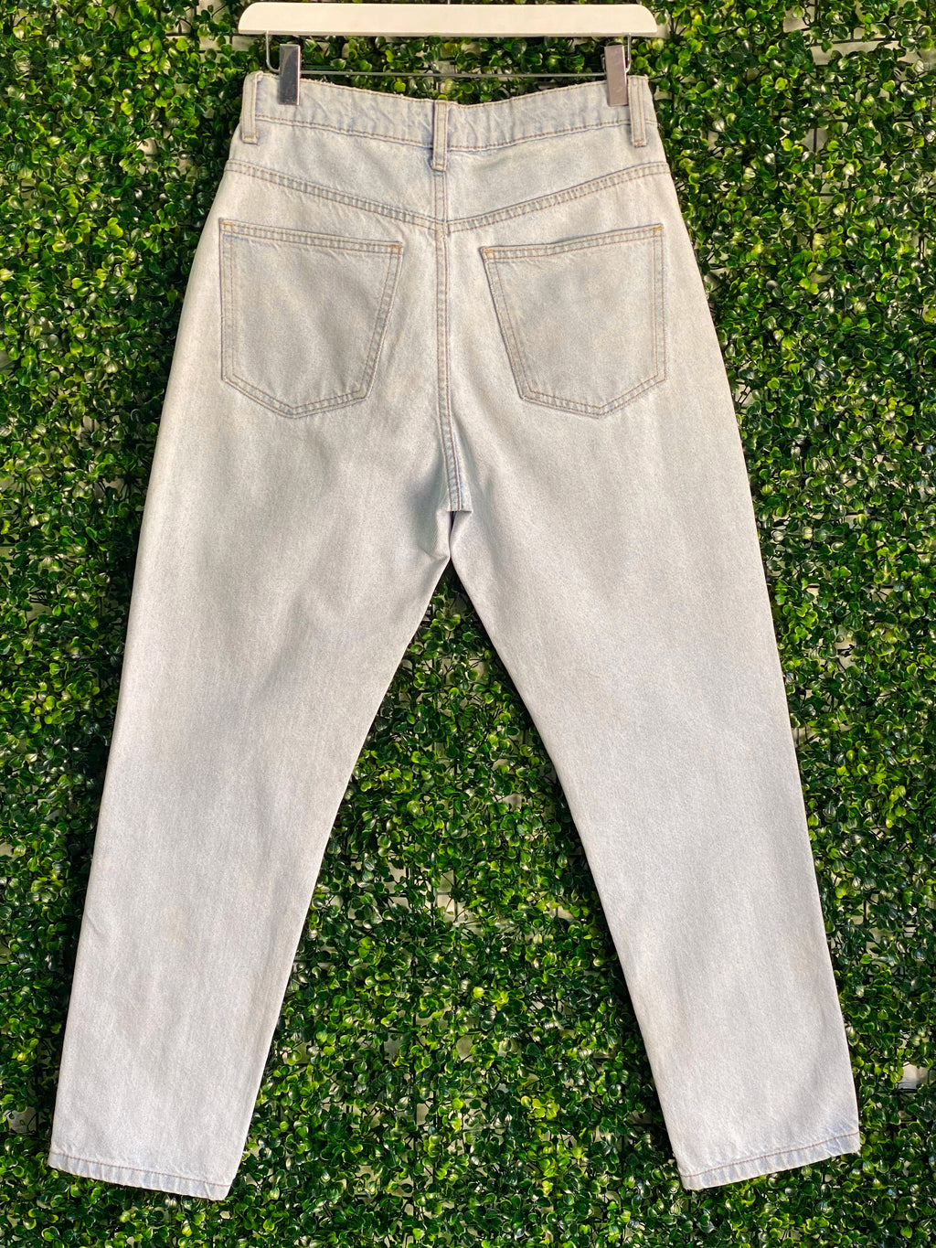 Cotton On Light-Wash Mom Jeans — back