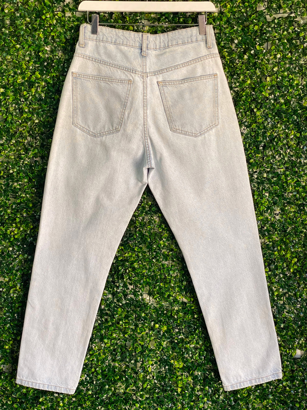 Cotton On Light-Wash Mom Jeans — back