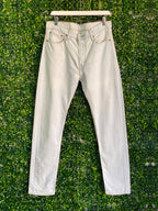 Levi's 510 Off-White Skinny Jeans — front