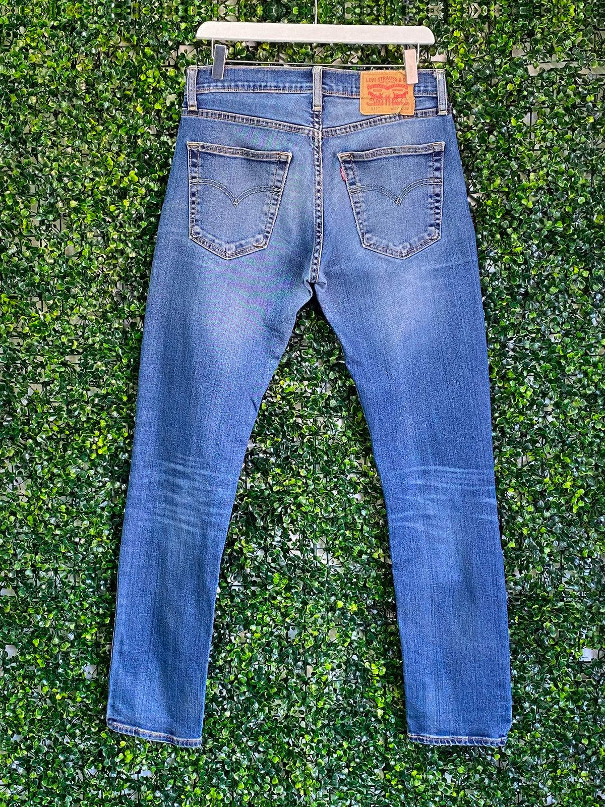 Levi's 511 Mid-Wash Slim Jeans — back