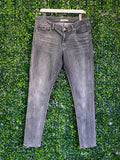 Levi's 711 Skinny Charcoal Grey Jeans — front