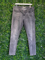 Levi's 711 Skinny Charcoal Grey Jeans — front