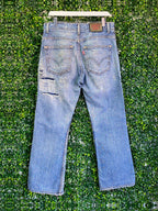 Levi's 507 Distressed Standard-Fit Jeans — back