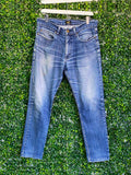 Lee Mid-Wash Straight-Leg Jeans — front