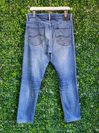 Lee Mid-Wash Straight-Leg Jeans — back