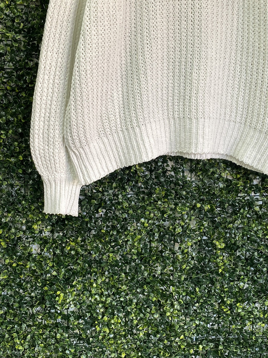 Woolworths Cream Chunky Knit Sweater — detail