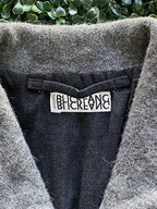 Blickfang Grey Textured Zip Cardigan Jacket — brand