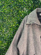 Blickfang Grey Textured Zip Cardigan Jacket — detail