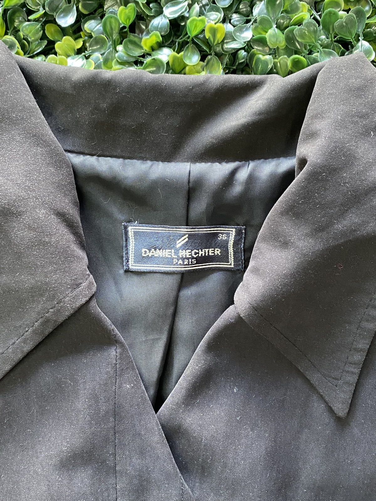 Daniel Hechter Paris Black Longline Tailored Coat — brand