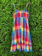 Rainbow Check Sundress