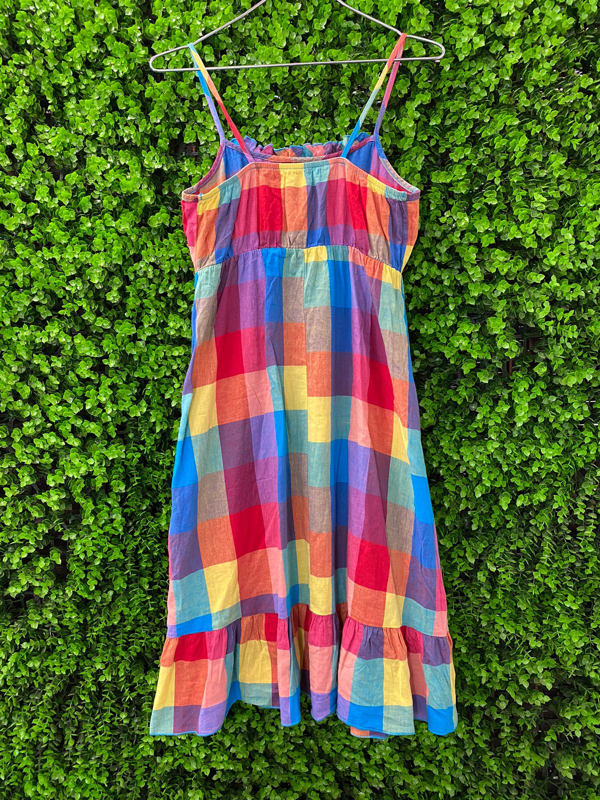 Rainbow Check Sundress