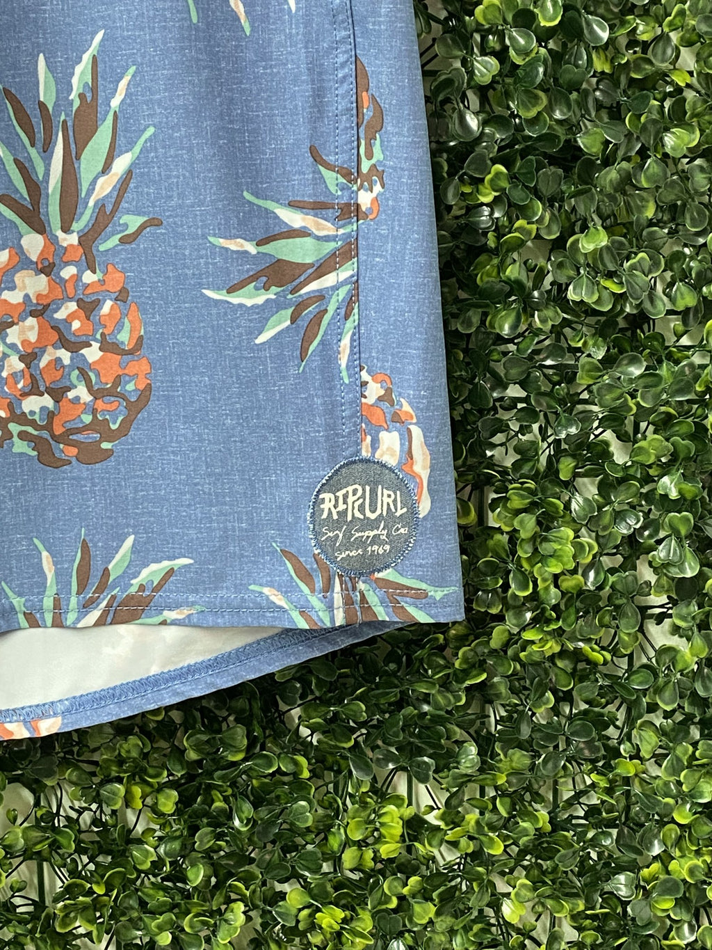 Rip Curl Mirage Blue Pineapple Boardshorts — detail