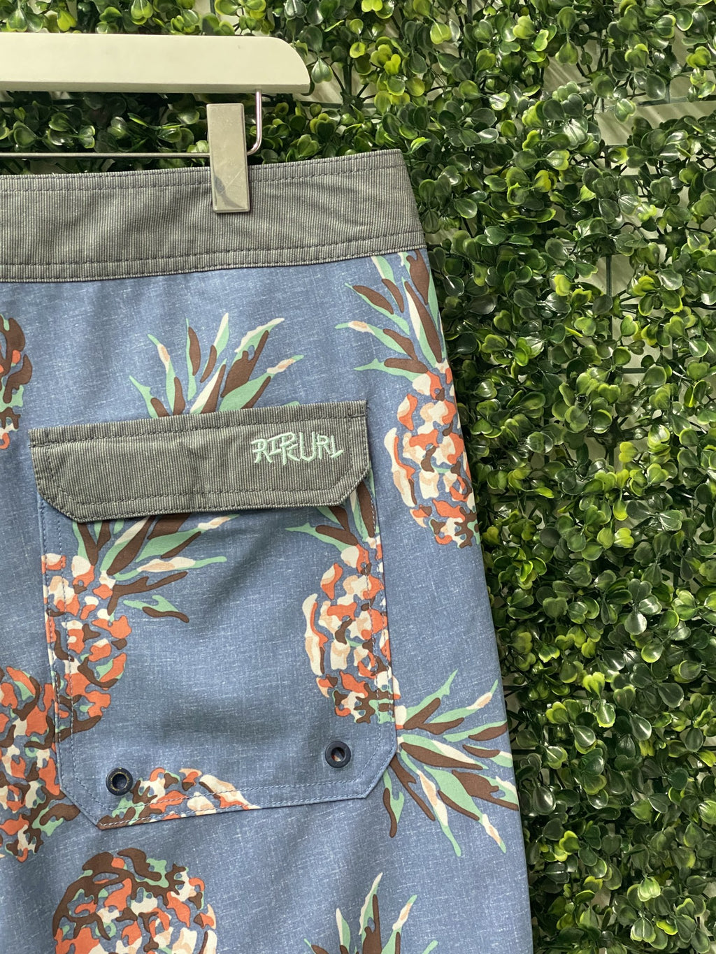 Rip Curl Mirage Blue Pineapple Boardshorts — detail